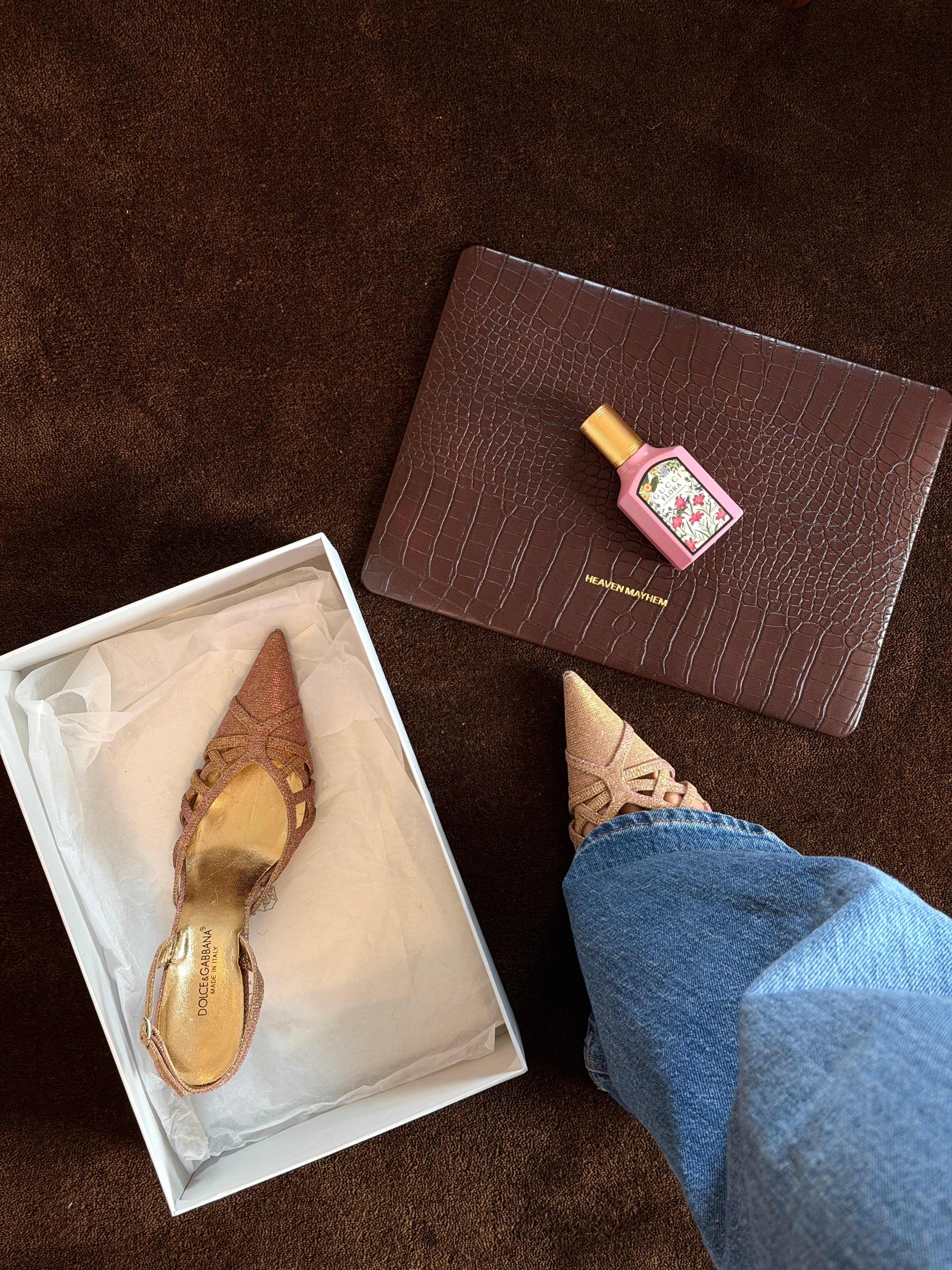 DOLCE & GABBANA PINK SLINGBACK HEELS, 36 – THE CURATED SHOE