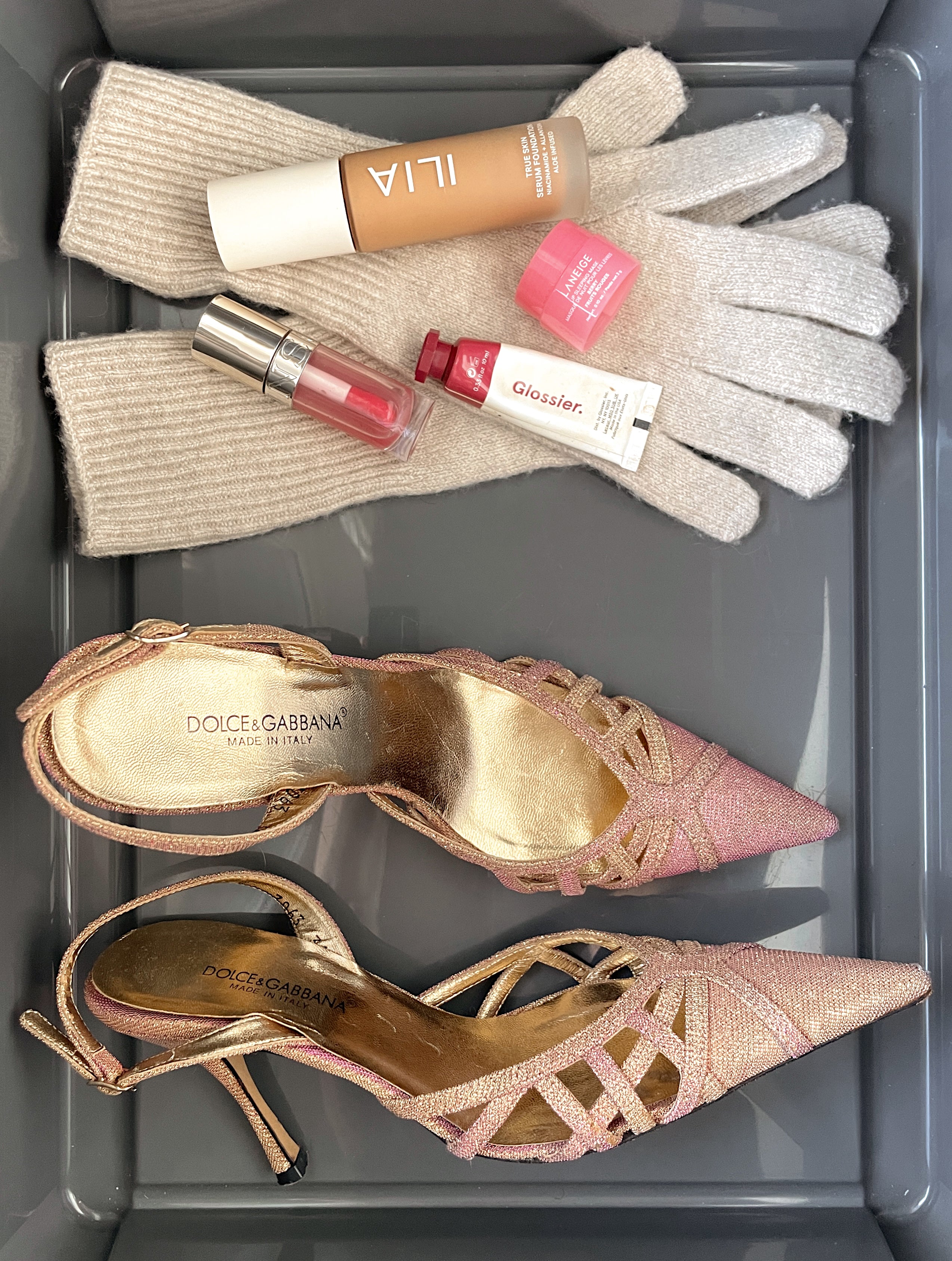 DOLCE & GABBANA PINK SLINGBACK HEELS, 36