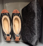 CHANEL BROWN FLATS, 36