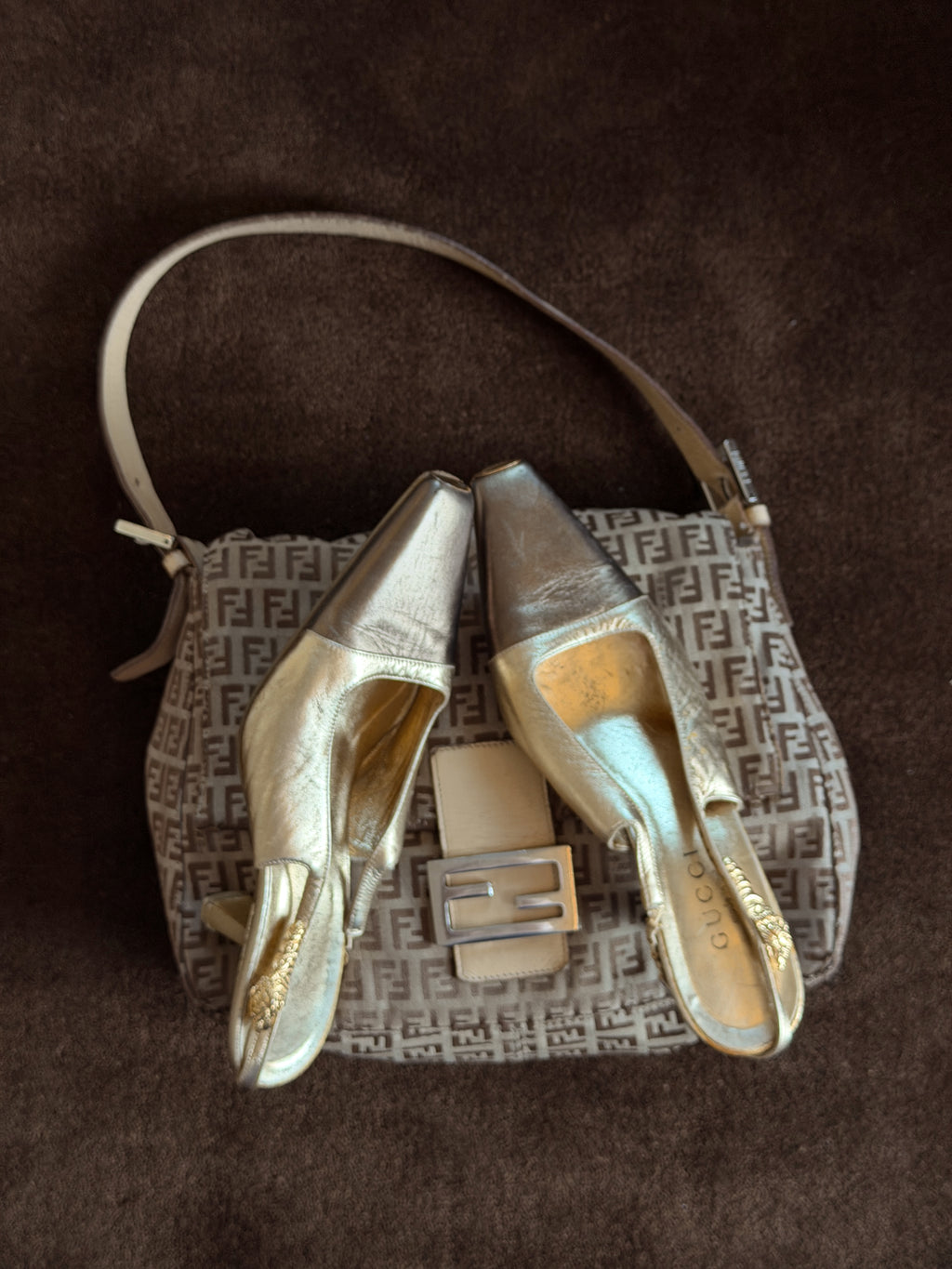 Fendi Zucca Mama Baguette bag