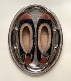 CHANEL BROWN FLATS, 36