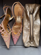 DOLCE & GABBANA PINK SLINGBACK HEELS, 36