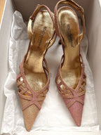 DOLCE & GABBANA PINK SLINGBACK HEELS, 36